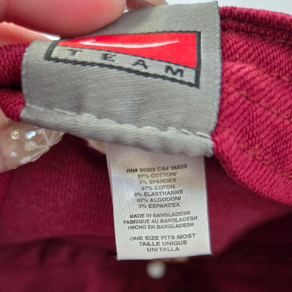 Nike Team Hat Florida State Seminoles Men’s OSFM Stretch Fitted Red FSU Cap - Picture 5 of 7